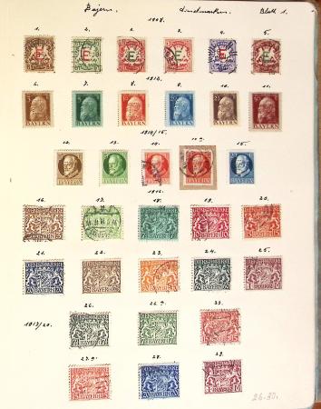 1852-1949 Old-time used collection with Baden & Bavaria