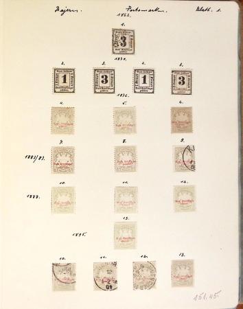 1852-1949 Old-time used collection with Baden & Bavaria