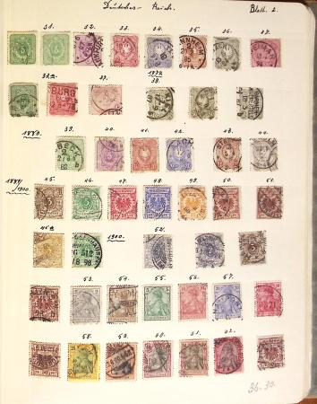 1852-1949 Old-time used collection with Baden & Bavaria