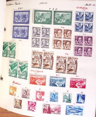 1852-1949 Old-time used collection with Baden & Bavaria