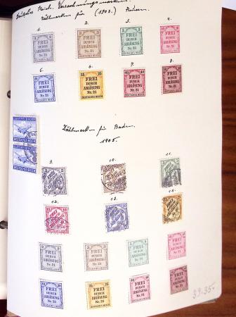 1852-1949 Old-time used collection with Baden & Bavaria