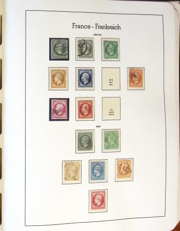 1849-2002 Collection principalement oblitérée en quatre albums Phare,