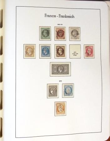 1849-2002 Collection principalement oblitérée en quatre albums Phare,