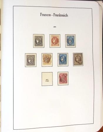 1849-2002 Collection principalement oblitérée en quatre albums Phare,