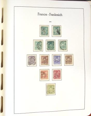 1849-2002 Collection principalement oblitérée en quatre albums Phare,