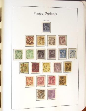 1849-2002 Collection principalement oblitérée en quatre albums Phare,