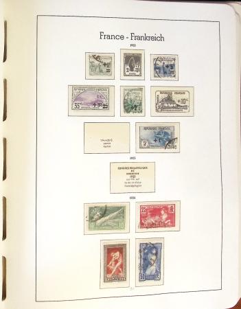 1849-2002 Collection principalement oblitérée en quatre albums Phare,
