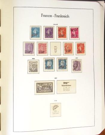 1849-2002 Collection principalement oblitérée en quatre albums Phare,