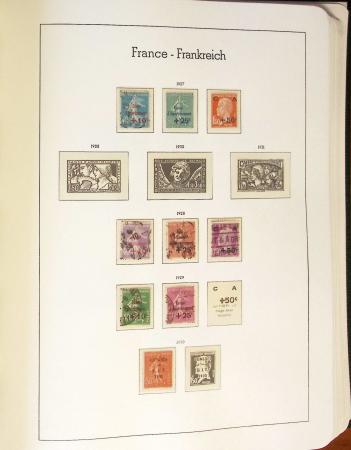 1849-2002 Collection principalement oblitérée en quatre albums Phare,