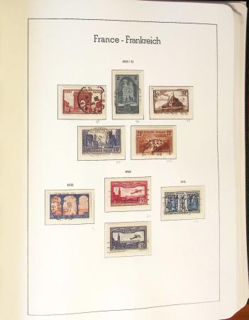 1849-2002 Collection principalement oblitérée en quatre albums Phare,