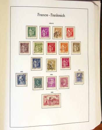 1849-2002 Collection principalement oblitérée en quatre albums Phare,