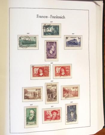 1849-2002 Collection principalement oblitérée en quatre albums Phare,