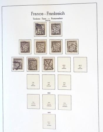 1849-2002 Collection principalement oblitérée en quatre albums Phare,