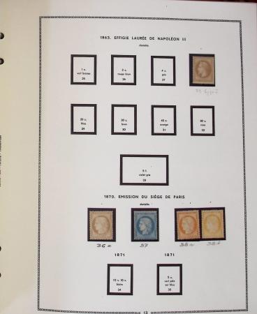 1862-1987, Solide collection de timbres neufs de France
