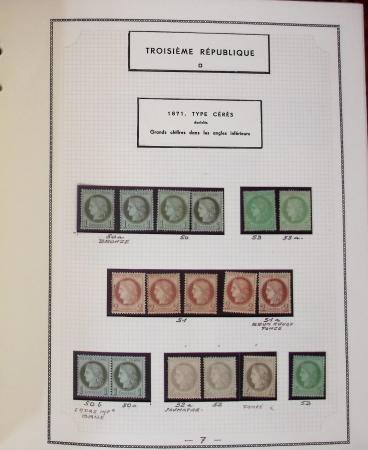 1862-1987, Solide collection de timbres neufs de France
