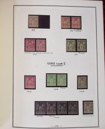 1862-1987, Solide collection de timbres neufs de France