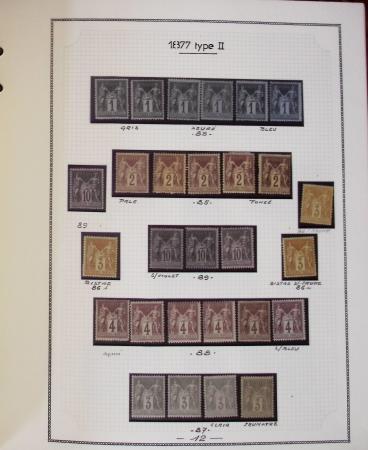 1862-1987, Solide collection de timbres neufs de France