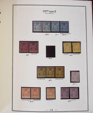 1862-1987, Solide collection de timbres neufs de France