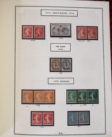 1862-1987, Solide collection de timbres neufs de France