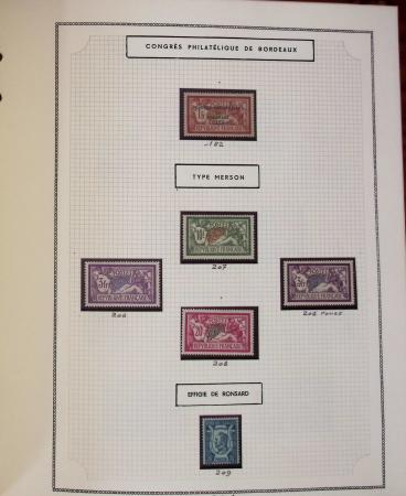 1862-1987, Solide collection de timbres neufs de France