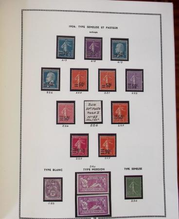 1862-1987, Solide collection de timbres neufs de France
