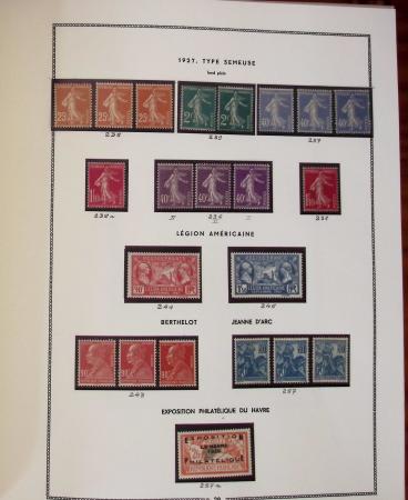 1862-1987, Solide collection de timbres neufs de France