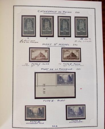 1862-1987, Solide collection de timbres neufs de France