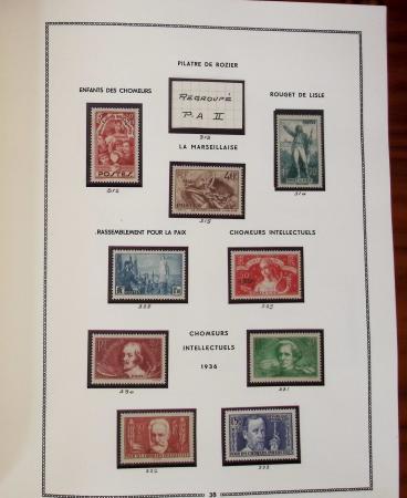 1862-1987, Solide collection de timbres neufs de France