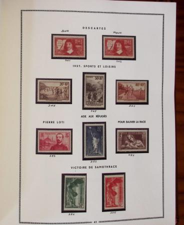 1862-1987, Solide collection de timbres neufs de France