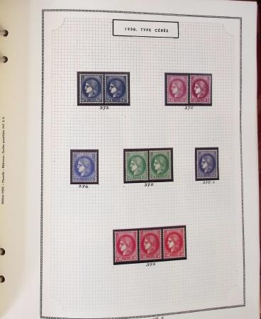 1862-1987, Solide collection de timbres neufs de France