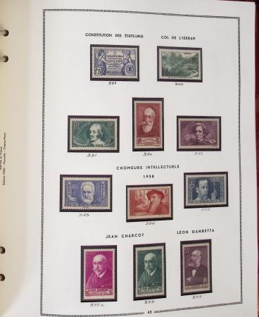 1862-1987, Solide collection de timbres neufs de France