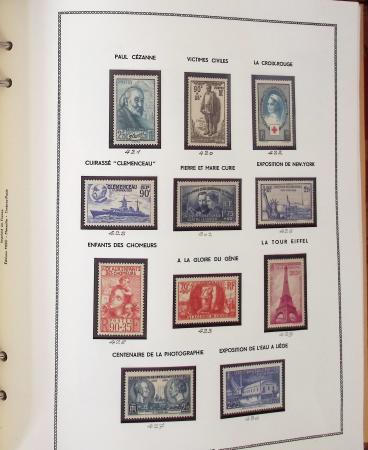 1862-1987, Solide collection de timbres neufs de France