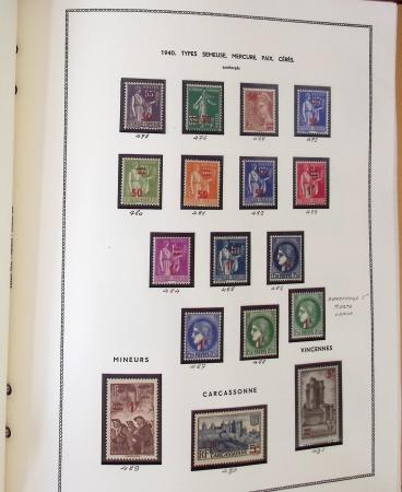 1862-1987, Solide collection de timbres neufs de France