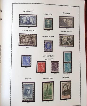 1862-1987, Solide collection de timbres neufs de France