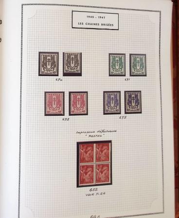 1862-1987, Solide collection de timbres neufs de France