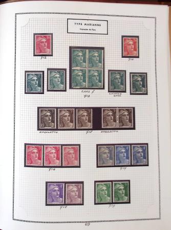 1862-1987, Solide collection de timbres neufs de France