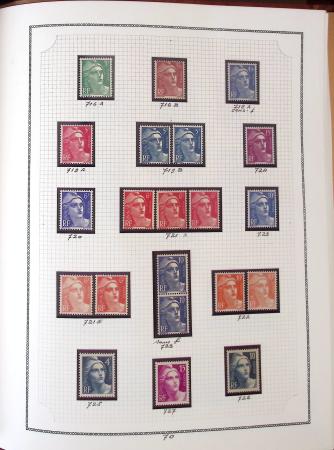 1862-1987, Solide collection de timbres neufs de France