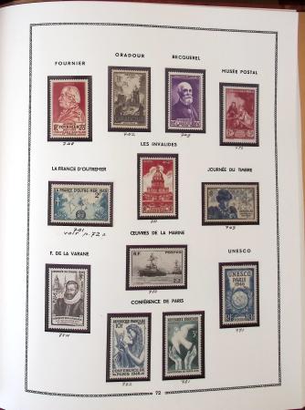 1862-1987, Solide collection de timbres neufs de France