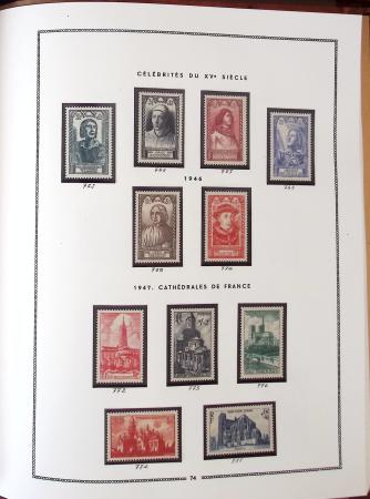 1862-1987, Solide collection de timbres neufs de France