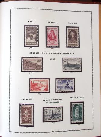 1862-1987, Solide collection de timbres neufs de France