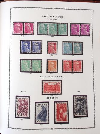 1862-1987, Solide collection de timbres neufs de France