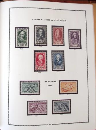 1862-1987, Solide collection de timbres neufs de France