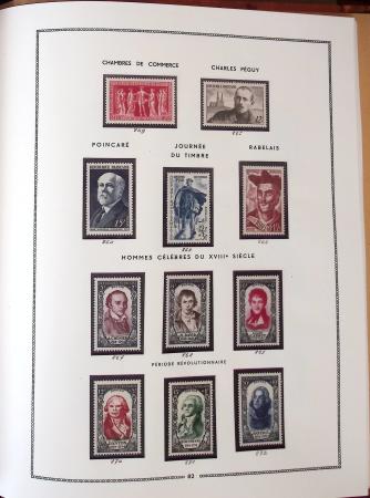 1862-1987, Solide collection de timbres neufs de France