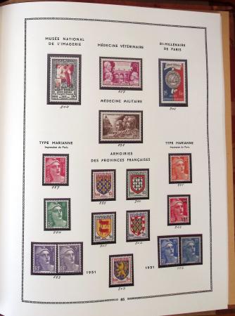 1862-1987, Solide collection de timbres neufs de France