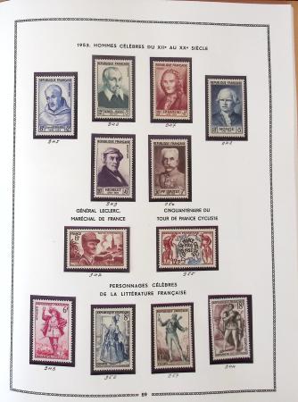 1862-1987, Solide collection de timbres neufs de France