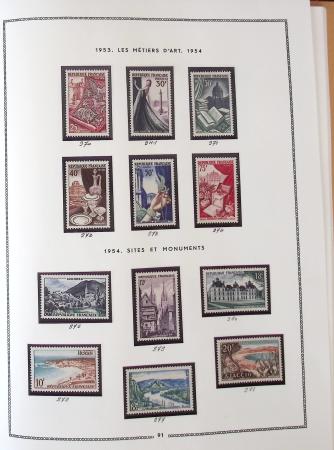 1862-1987, Solide collection de timbres neufs de France