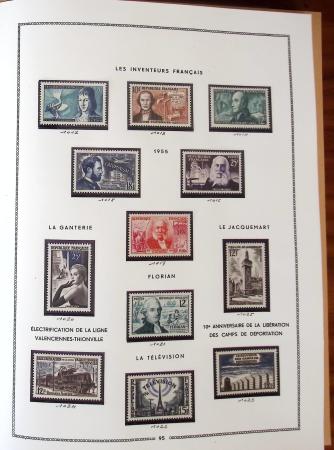 1862-1987, Solide collection de timbres neufs de France