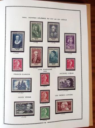 1862-1987, Solide collection de timbres neufs de France