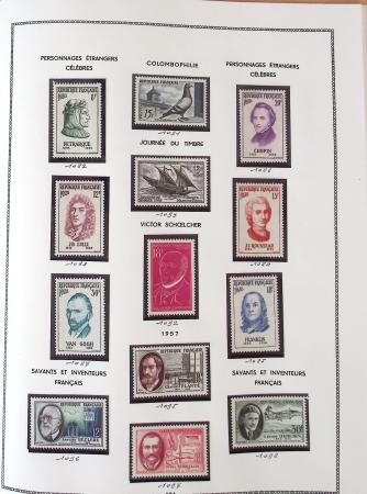 1862-1987, Solide collection de timbres neufs de France