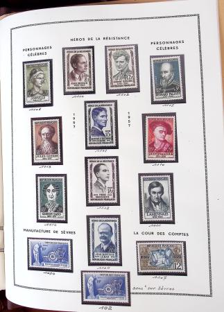 1862-1987, Solide collection de timbres neufs de France